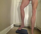 Big muscle legged bbw Tempest Yvette Jones uses dildo from sally knyvette nudes