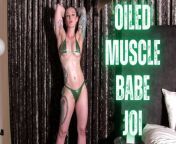 Muscle Girl’s Oiled Up JOI in Bikini - full video on ManyVids! from busty biceps