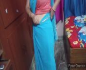 Mother in a blue sexy saree, video from indian sexy maid blue saree xxx video