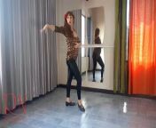 Flamenco Hot Spanish dance. Regina Noir dances in a ballet class. Guitar music Ballerina performs tango dance. 2 from tango videos 2