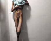 Indian teen beauty – slim girl has standing sex from village aunty standing sex