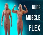 Nude muscle flexing muscular milf bicep flex from lisi flex nude