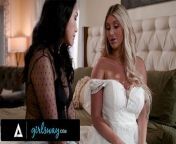 GIRLSWAY - I Caught My All-Natural Bridesmaid Kayley Gunner Wearing My Wedding Dress! PASSIONATE SEX from christina khalil striptease wedding dress video