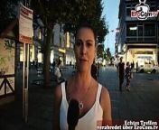 german casting for cuckold on street with couple in public from cuckold in street