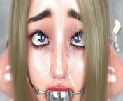 Hardcore Restrained Girl Gagged and Cuffed 3D Metal Bondage BDSM Game from jellokaatsfm spike hentai 3d