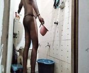 Indian girl bathing in Bathroom from indian gay xxxanipur atrss so