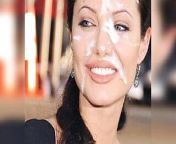 Angelina Jolie (Face) Jerk Off Challenge - With Moaning. from angelina jolie hot in wantedallu doctor b grade movie hot aunty