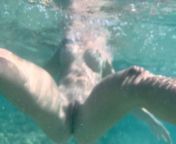 Swimming naked on a public beach from mom sun boobs