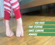 Hard floor foot stepping custom teaser from naked woman walking on non nude beach