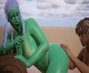 Alien Woman Gets Bred By Human - 3D Animation from alien birth in human body