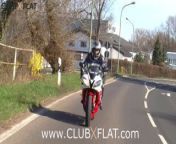 CLUBXFLAT-biker babe towed after breakdown from tow ladies
