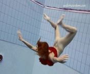 Ala underwater slut swims naked from ala nylons naked