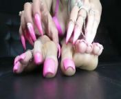 Girl with fake pink toenails feet JOI-anyone know her name? from ludhiana girls surya fake nametha nhashika xxxx bathroom vjdeon doctor check aunty boobs magi hot sexylatin ang