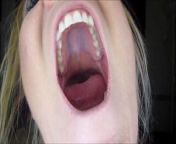 Yawning Roof Mouth from yawn fetish