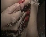 Hot Blonde Jazz Lactating on mirror - early 90's from xxx milk d