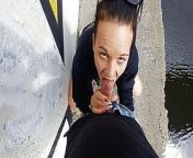 Latina gives a intens public blow job!!deep troath and swallow Cum!! from 3d scrap growth in the halls giantess pov