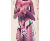 Thicc topless African girl uses phone as a mirror from www south african girl blac women sex com