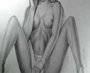 Beautiful Girl – Nude Body Art By Pencil from nude art by