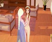 Anna Gets Naughty With Elsa - Frozen - POV from elsa x anna yuri hentai