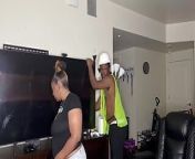 Construction worker whore fucking a client while on the job from african cuming and shaking