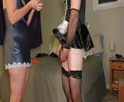Sissy Maid Cuck Locked in Chastity and Pegged By Hot Milf from maid