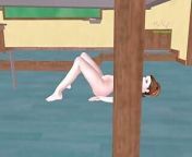 An animated 3d sex video of a cute girl giving sexy poses inside the class room from class room sex video