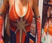 WWE - Lana AKA CJ Perry in Captain Marvel gear, 2020 Royal R from a r creation actress meena fake nude