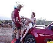 Horny Peasant Girl Alexis Crystal Gets Her Ass Slammed In Outdoor Threesome from nars and pesent sex
