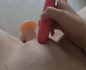 teen double dildo action anal & vaginal from xxx milk d
