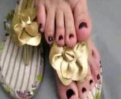 Foot fetish sexy small feet in flip flops from foot fitish flop xxx