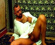Arab gay vicious, muslim Libyan cumming on prayer carpet from arab gay as