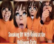 Sneaking Off with Velma at the Halloween Party (Extended Preview) from heidi grey sneaking off to pee amp play w