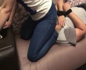 Mistress Facesitting Jeans Slave from femdom chinese facesitting jeans