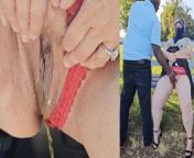 Jamdown26 - Guy approached me at the park and wanted to play with my pussy, can’t believe I let him do it from hijab sperm