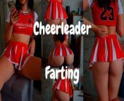 Voyeur! Cheerleader Farting while break! from three russian teen girls fashing car naked at