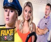 Fake Hostel- Big busty blonde tourist gets searched by horny BBW airport security before lesbian sex! from big busty lesbian