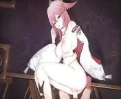 The Mature Allure of Yae Miko and the Aggressive Wolfgirl from genshin impact noelle
