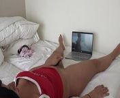 Masturbating my mature pussy while watching my own porn videos from brazil onlyfans