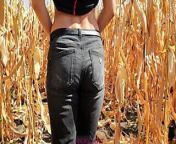 He cums in my panties in a cornfield from cum in my panties in scary forest runtime 0415
