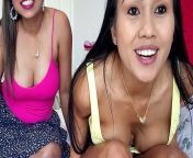 Busty amateur Thai lesbian girlfriends Joon Mali kissing and licking pussy from thai lesbian milf