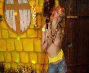 Karaoke girl sucks and fucks. Music porn parody. Big boobs. from casting for music video but she