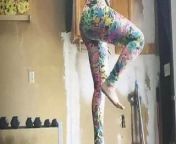 WWE - Bayley doing single leg stands for a workout from wwe baley naked images in doggy