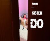 Stepbrother catches his sister and peeks! from brother on his sister and fuck mom sex son