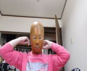 PutOn Rubber Mask pt.1 from rubber mask penis