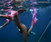 Monica in the pool and girls in the sea from naturistin nudist modika in nude