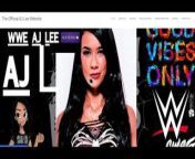 AJ Lee shows her official website! from 鄂尔多斯澳门赌船官方网站👉🏻mi66 cchww