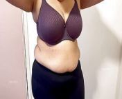 My Big Milk Jugs Held by Bra and Tank Top - Indian in Dressing Room from bhabi ji changing bra and panty in