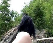 Horny Italian whore enjoys with two cocks in the open air from tamil lovers open talk