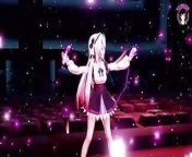Cute Dance + Gradual undressing (3D HENTAI) from gender bender anime