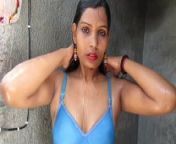 Hot And Sexy Bikini Girl PINKI Desi Savar taking a bath from hot girl pinki